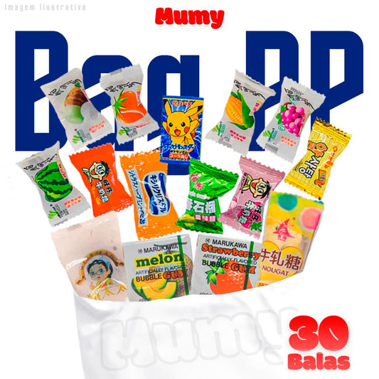 Bag PP Mumy com 30 balas e doces asiáticos — imagem 1